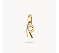 Thomas Sabo Charm Club Charming Connect Gold Plated Letter R Charm CC1224-413-39 - Sterling Silver / 18ct Gold Plated