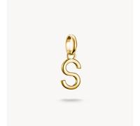 Thomas Sabo Charm Club Charming Connect Gold Plated Letter S Charm CC1225-413-39 - Sterling Silver / 18ct Gold Plated