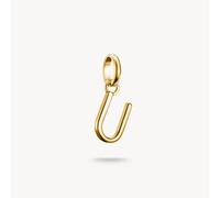 Thomas Sabo Charm Club Charming Connect Gold Plated Letter U - Sterling Silver / 18ct Gold Plated