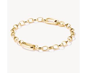 Thomas Sabo Charm Club Charming Connect Gold Plated Link - Size - 15cm - Sterling Silver / 18ct Gold Plated