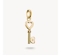 THOMAS SABO Charm Club Connect Gold Plated Heart Key Charm CC1241-414-14