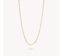 Thomas Sabo Paperclip Charm Chain 65 to 70 cm Recycled 925 Silver 18K Gold Plated KE2328-413-39-L70V