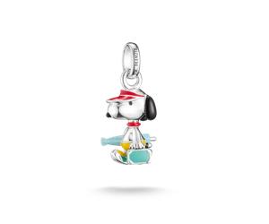 Thomas Sabo Charm Club Charming Connect Peanuts Snoopy Suitcase & Umbrella Charm Pendant CC1345-664-7 | Acotis - Sterling Silver / Enamel