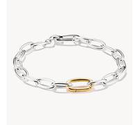 Thomas Sabo Charm Club Charming Connect Sterling Silver Bicolour - Size - 17cm - Sterling Silver / 18ct Gold Plated