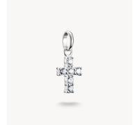Thomas Sabo Charm Club Charming Connect Sterling Silver Cross - Sterling Silver / Zirconia