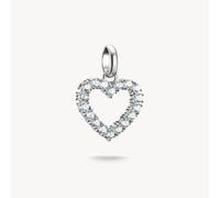 Thomas Sabo Charm Club Charming Connect Sterling Silver Heart - Sterling Silver / Zirconia