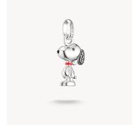Thomas Sabo Charm Club Charming Connect Sterling Silver Peanuts Snoopy Pavé Charm CC1310-691-11 - Sterling Silver / Rhodium Plated / Enamel