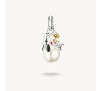 Thomas Sabo Charm Club Charming Connect Sterling Silver Peanuts - Sterling Silver / Rhodium Plated / Enamel