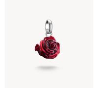 Thomas Sabo Charm Club Charming Connect Sterling Silver Red Rose - Sterling Silver / Enamel