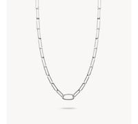 Thomas Sabo Charm Club Charming Connect Sterling Silver Paperclip Link Charm Necklace C1207-001-21 - Size - 50cm - Sterling Silver