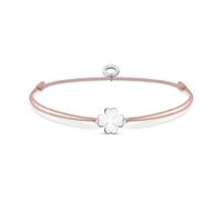 Thomas Sabo Charm Club Charming Silver Nylon Beige Bracelet LS120-173-19-L20V - Bold Statement | - Sterling Silver / Nylon