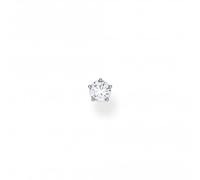 Thomas Sabo Charm Club Charming Silver Zirconia Single Ear Stud - Large H2148-051-14 - Classic - Sterling Silver
