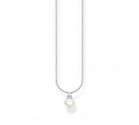 Thomas Sabo , Women’s Sterling silver Cubic Zirconia Chain Necklace, Silver, One Size - KE2121-167-14-L45V