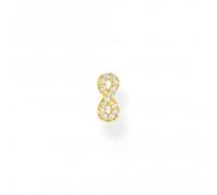 THOMAS SABO 18ct Yellow Gold Plated & Cubic Zirconia Infinity Single Stud Earring H2216-414-14
