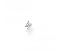 Thomas Sabo Charm Club Charming Sterling Silver White Lightening Single Ear Stud H2217-051-14 - - Sterling Silver / Zirconia