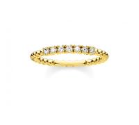 Thomas Sabo Womens Women´s Ring Dots With White Stones Gold - Size N