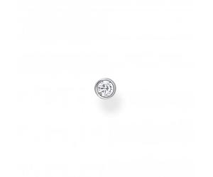 Thomas Sabo Charm Club Charming Zirconia Bezel Setting Single Ear Stud H2136-051-14 - Elegant - Sterling Silver