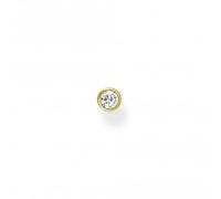 Thomas Sabo Charm Club Charming Zirconia Bezel Setting Single Ear Stud H2136-414-14 - Polished - Sterling Silver