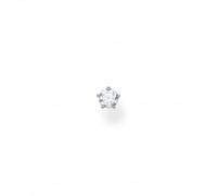 Thomas Sabo Charm Club Charming Zirconia Claw Setting Single Ear Stud H2135-051-14 - Signature - Sterling Silver