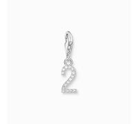 Thomas Sabo Charm Club Charmista Charm Club Charmista Sterling Silver Zirconia Number 2 Charm 2126-051-21