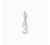 Thomas Sabo Charm Club Charmista Charm Club Charmista Sterling Silver Zirconia Number 3 Charm 2127-051-21