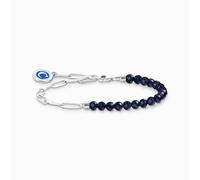 Thomas Sabo Charm Club Charmista Blue Silver Enamel Bracelet A2129-007-32 - Size 14 - 17 cm - Sterling Silver / Enamel