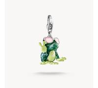 Thomas Sabo Charm Club Charmista Charmista Frog Charm 2215-691-7 - Exclusive Design | Acotis - Sterling Silver / Cold Enamel / Zirconia