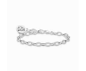Thomas Sabo Charm Club Charmista Charmista HARIBO Sterling Silver Goldbears Logo Ring Bracelet - Size 17 cm - Sterling Silver