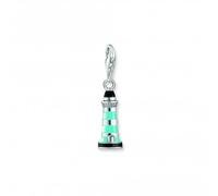 Thomas Sabo Charm Club Charmista Charmista Multicoloured Cold Enamel Lighthouse Charm Pendant - Sterling Silver / Cold Enamel