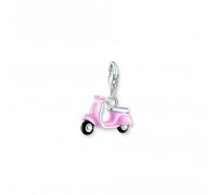 THOMAS SABO Silver Pink Cold Enamel Scooter Charm 1992-007-9