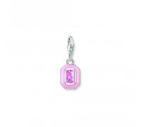 Thomas Sabo Charm Club Charmista Charm Club Charmista Pink Cold Enamel Zirconia Charm Pendant 2030-041-9 - Sterling Silver / Cold Enamel / Zirconia