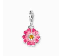 Thomas Sabo Charm Club Charmista Charmista Pink Flower Charm 2208-496-7 - Timeless Design | - Sterling Silver / Cold Enamel / Glass Ceramic Stone
