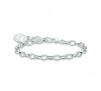 THOMAS SABO Silver White Cold Enamel 17cm Charm Bracelet X0287-007-21-17