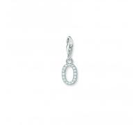 Thomas Sabo Charm Club Charmista Charmista White Zirconia Letter O Charm Pendant 1952-051-14 - - Sterling Silver / Zirconia