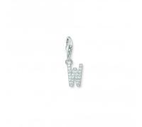 THOMAS SABO Silver Cubic Zirconia Letter W Charm 1960-051-14