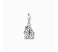 Thomas Sabo Charm Club Charmista Multicoloured Gingerbread house charm 2058-340-7 - Elegant - Sterling Silver / Glass-Ceramic Stone / Enamel / Synthetic Corundum / Zirconia
