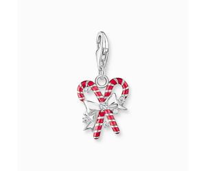 Thomas Sabo Charm Club Charmista Sterling Silver Enamel Candy Canes Charm 2197-041-7 - Exclusive - Enamel / Sterling Silver / Zirconia