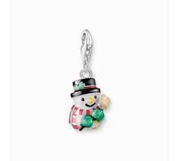 Thomas Sabo Charm Club Charmista Sterling Silver Enamel Snowman Charm 2195-007-7 - Distinctive - Enamel / Sterling Silver