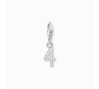 Thomas Sabo Charm Club Charmista Sterling Silver Zirconia Number 4 Charm 2128-051-21 - Refined