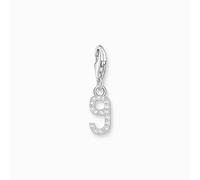 Thomas Sabo Charm Club Charmista Sterling Silver Zirconia Number 9 Charm 2133-051-21 - Bold