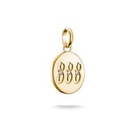 Thomas Sabo Charm Club Connect 18K Gold Plated 925 Sterling Silver 925 Recycled 925 Silver Number 888 Pendant CC1255-414-14