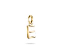 Thomas Sabo Charm Club Connect 18K Gold Plated Recycled 925 Silver Letter E Pendant CC1211-413-39