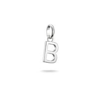 Thomas Sabo Charm Club Connect B Initial Charm Pendant 1.8 x 0.7cm