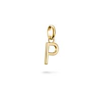 Thomas Sabo Charm Club Connect CC1222-413-39 18K Gold Plated 925 Silver Recycled Letter P Pendant