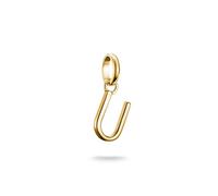 Thomas Sabo Charm Club Connect CC1227-413-39 18ct Recycled Gold Plated Letter U Pendant