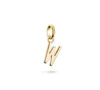 Thomas Sabo Charm Club Connect CC1229-413-39 18K Gold Plated 925 Sterling Silver Letter W Pendant