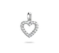 Thomas Sabo Charm Club Connect CZ Open Heart Charm Pendant 2 x 1.5cm