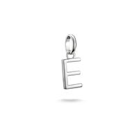 Thomas Sabo Charm Club Connect E Initial Charm Pendant 1.8 x 0.7cm