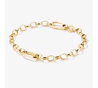 THOMAS SABO Charm Club Connect Gold Plated 17cm Oval Link Charm Bracelet C1202-413-39 17