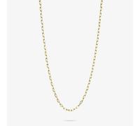 THOMAS SABO Charm Club Connect Gold Plated 45cm Paperclip Oval Link Necklace KE2328-413-39-L45v